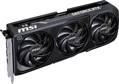 MSI Gaming RTX 5070 TI 16G Shadow 3X OC Graphics Card (16GB GDDR7, 256-bit, Extreme Performance: 2497 MHz, DisplayPort x3 2.1a, HDMI 2.1b, NVIDIA Blackwell Architecture)