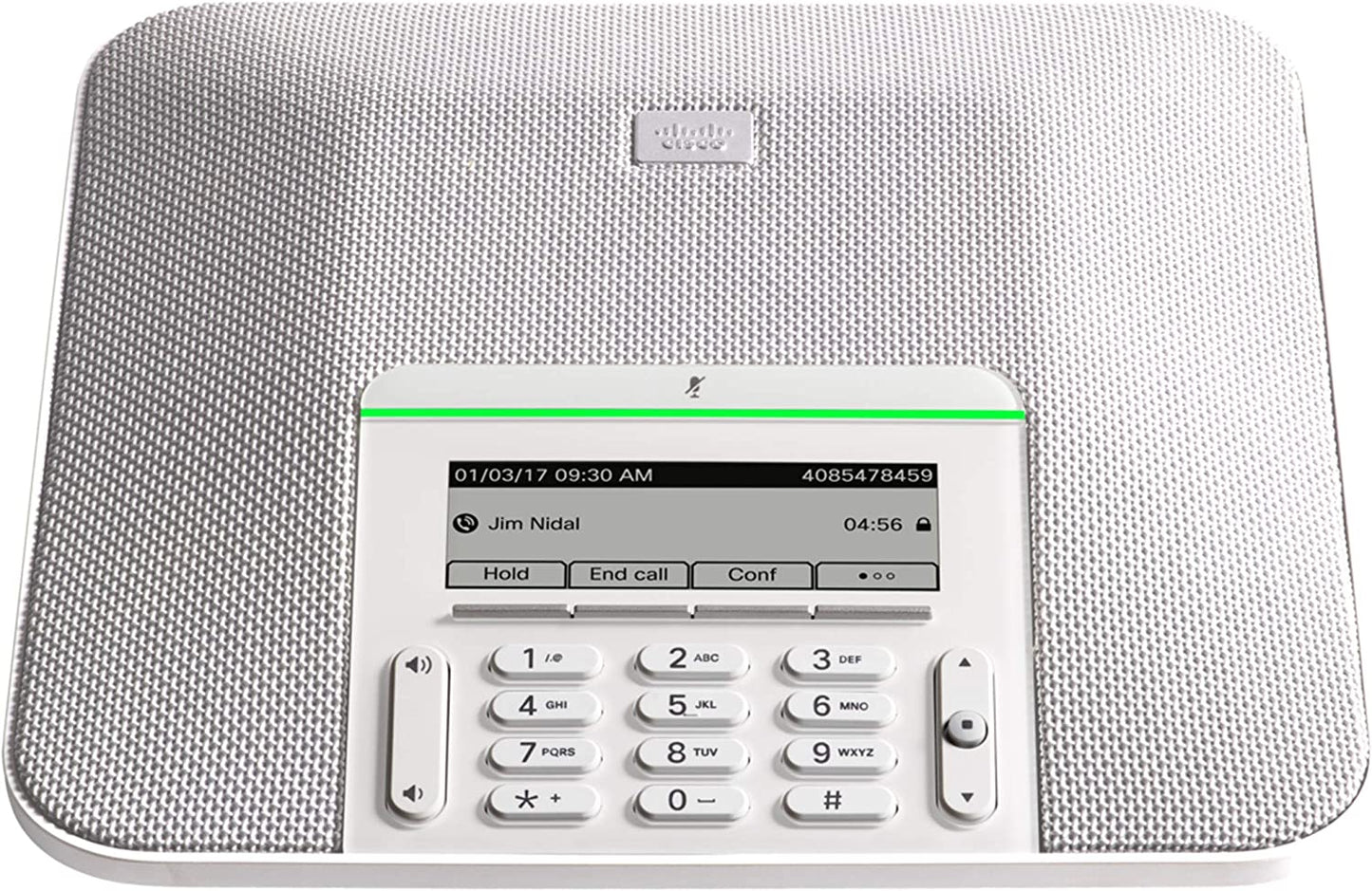Cisco IP Conference Phone 7832, 360-Degree Microphone Coverage, 3.4-inch Monochrome LCD, Class 2 PoE, Supports 1 Line, 1-Year Limited Hardware Warranty (CP-7832-K9=), Black