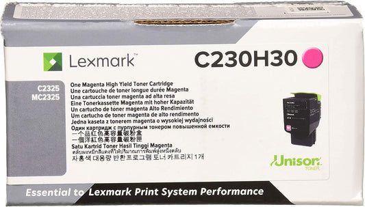 Lexmark C230H30 Magenta High Yield Cartridge Toner, Grey