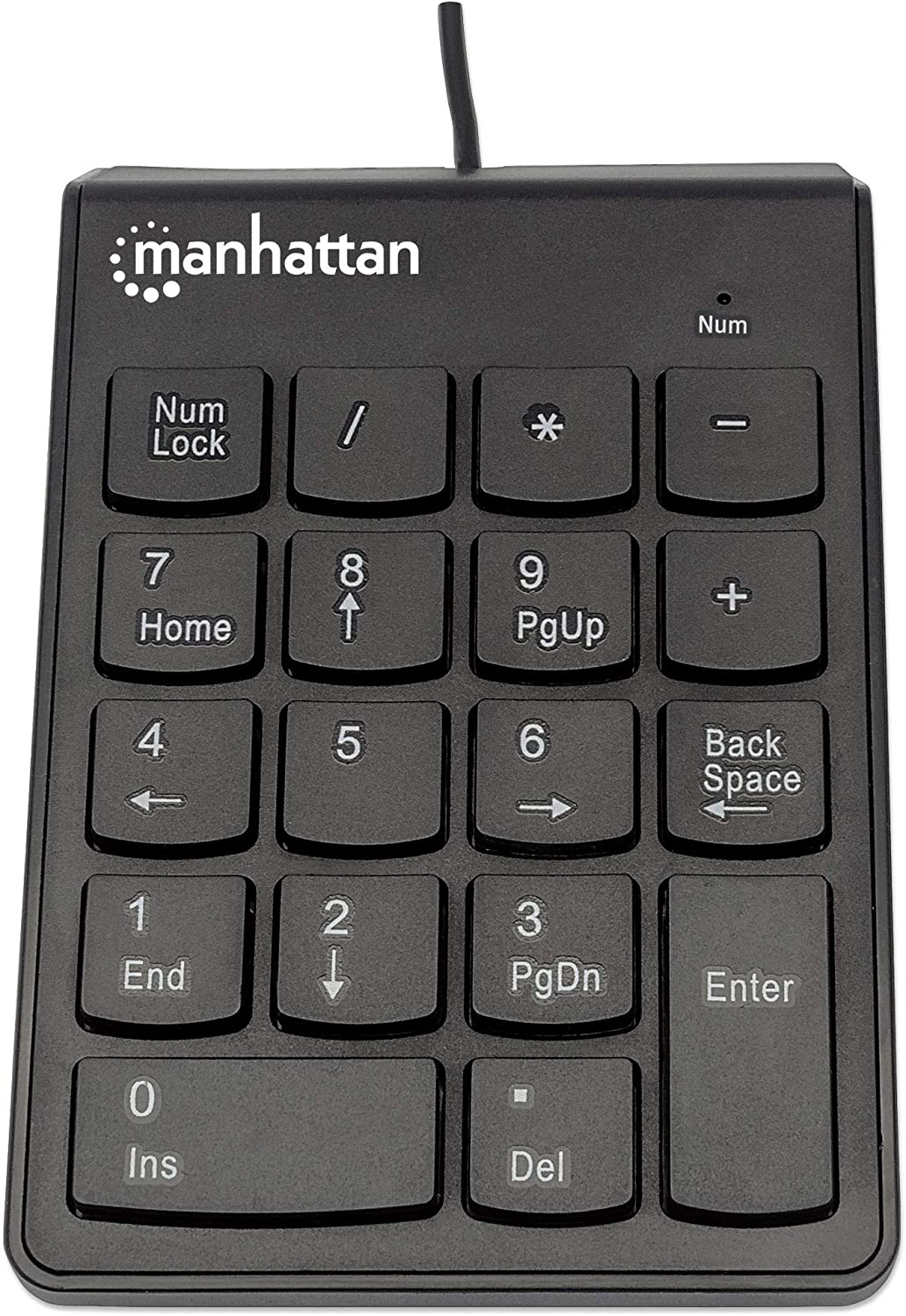 Manhattan USB Numeric Keypad with 19 Full-Size Keys - 176354