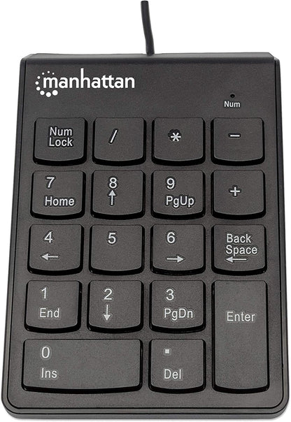 Manhattan USB Numeric Keypad with 19 Full-Size Keys - 176354