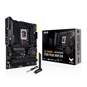 ASUS TUF Gaming Z790-Plus WiFi D4 LGA 1700(Intel®12th&amp;13th Gen) ATX Gaming Motherboard(PCIe 5.0, DDR4,4xM.2 Slots,16+1 DrMOS, WiFi 6,2.5Gb LAN, Front USB 3.2 Gen 2 Type-C®, Thunderbolt 4/USB4)