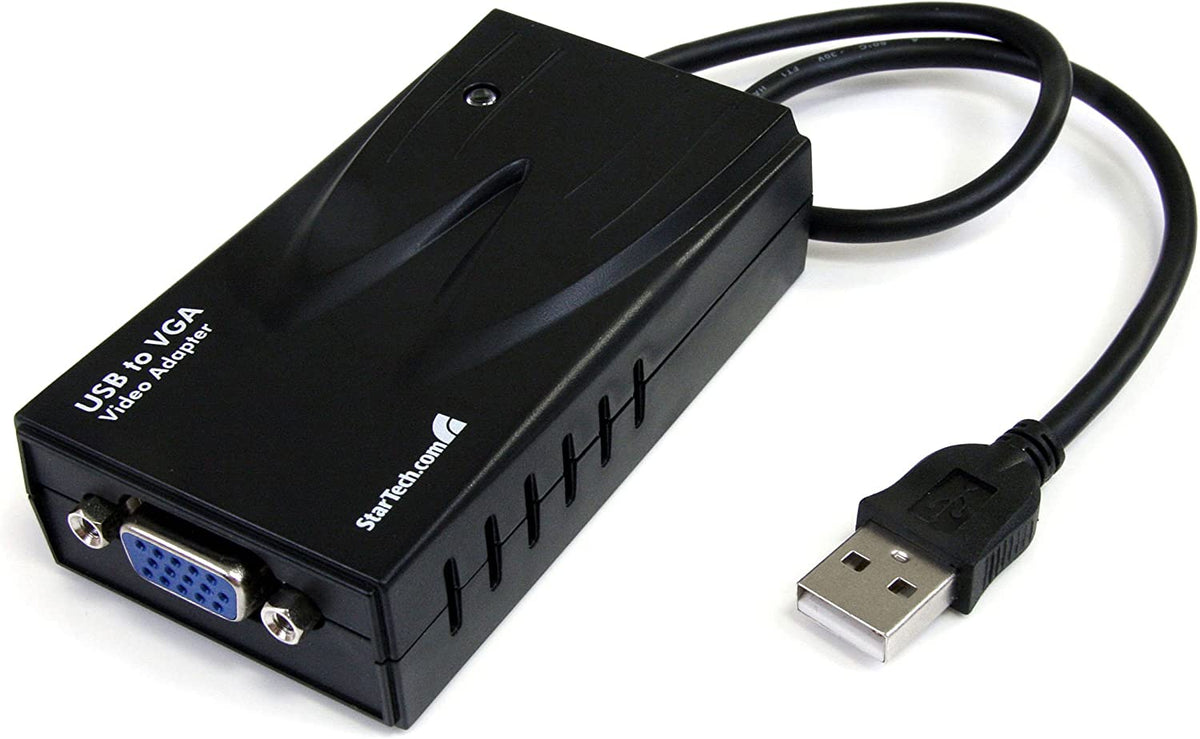 StarTech.com Professional USB to VGA External Dual or Multi Monitor Video Card Adapter - 1920x1200 - USB to VGA External Graphics Card