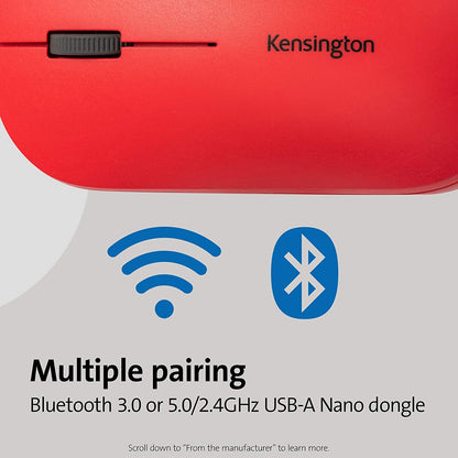 Kensington SureTrack™ Dual Wireless Mouse- Red (K75352WW)