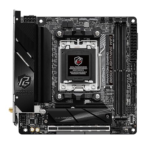 ASRock B650I LIGHTNING WIFI Gaming Desktop Motherboard - AMD B650 Chipset - Socket AM5 - Mini ITX - Ryzen 5, Ryzen 7, Ryzen 9 Processor Supported - 128 GB DDR5 SDRAM Maximum RAM - DIMM, UDIMM - 2 x Memory Slots