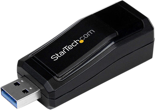 StarTech.com USB 3.0 to Gigabit Ethernet NIC Network Adapter - 10/100/100 Mbps Network Adapter - USB to Ethernet LAN Adapter - USB to RJ45 (USB31000NDS)