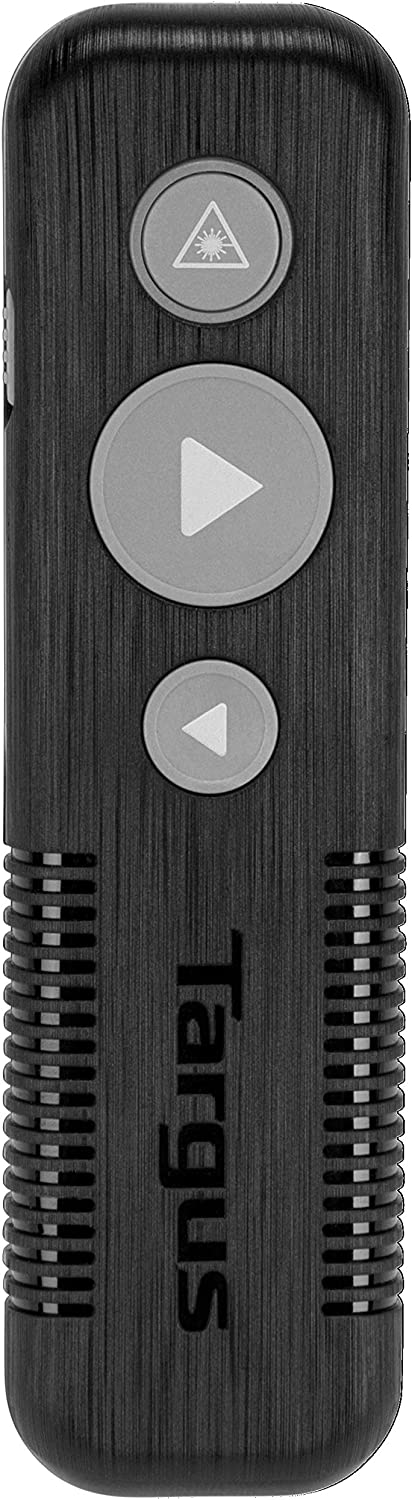 Targus Wireless USB Presenter with Laser Pointer, Bluetooth Control, Simple Control for Professional Presenter, Black (AMP30TT)