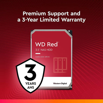 Western Digital 4TB WD Red NAS Internal Hard Drive HDD - 5400 RPM, SATA 6 Gb/s, SMR, 256MB Cache, 3.5" - WD40EFAX