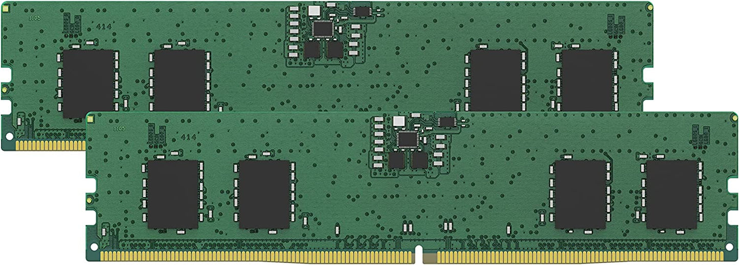 Kingston Branded Memory 16GB (2x8GB) Kit of 2 DDR5 4800MT/s DIMM Module KCP548US6K2-16 Desktop Memory