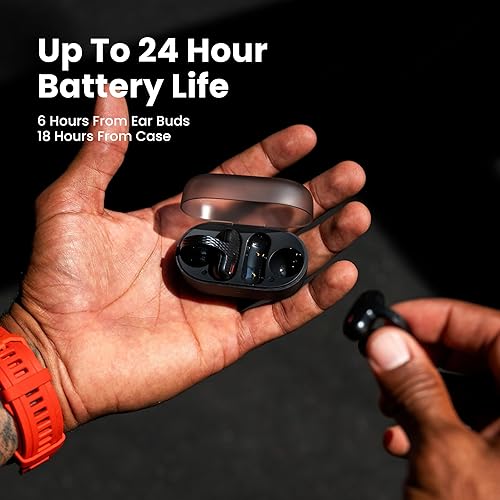 Amazfit Up Bluetooth Headphones, Open Ear Wireless Earbuds with Easy Touch, IPX4 Water Resistant Earphone, AI Noise Reduction, Earphones Compatible with Android & iPhone