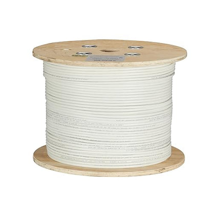 Black Box CAT6A Bulk Cable Stranded SFTP 650MHz cm PVC PoE White 1000FT