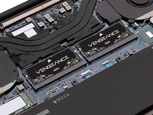 Vengeance Performance SODIMM Memory 32GB (2x16GB) DDR4 3200MHz CL22 Unbuffered for 8th Generation or Newer Intel Core™ i7, and AMD Ryzen 4000 Series notebooks,Multi-Coloured