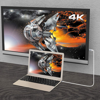 J5 create j5create USB Type C to 4K@60Hz HDMI 6ft Cable with HDMI ATC Certificate,Compatible with Thunderbolt 3/4, MacBook Pro/Air, iPad Pro, iPad Air 4, ChromeBook and More (JCC153G)