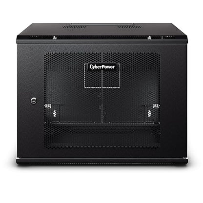 CyberPower Carbon CR9U61003 9U Wall Mount Rack Enclosure, Black
