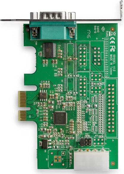 StarTech.com 1-port PCI Express RS232 Serial Adapter Card - PCIe RS232 Serial Host Controller Card - PCIe to Serial DB9 - 16950 UART - Low Profile Expansion Card - Windows &amp; Linux (PEX1S953LP)