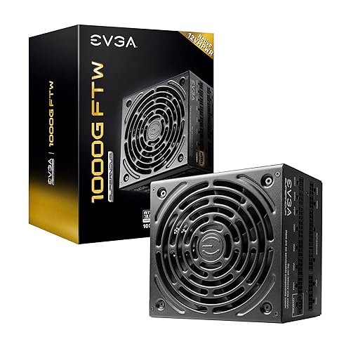EVGA Supernova 1000G FTW, 80 Plus Gold 1000W, Fully Modular, 3 Year Warranty, Includes Power ON Self Tester, Compact 150mm Size, Power Supply 535-5G-1000-K1