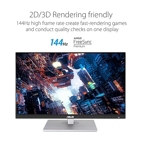 ASUS ProArt Display 27” 1440P Professional Monitor (PA278CGV) - IPS, QHD (2560 x 1440), 144Hz, 95% DCI-P3, ?E < 2, Calman Verified, USB-C PD 90W, FreeSync Premium, DisplayHDR 400, Height Adjustable