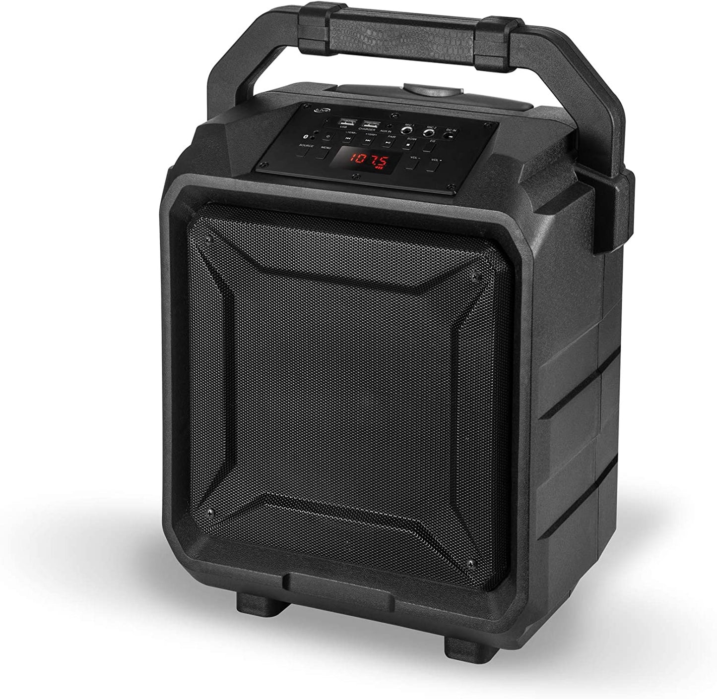 iLive ISB659B Wireless Tailgate Party Speaker, with Built-in Rechargeable Battery and Roller Wheels, Black