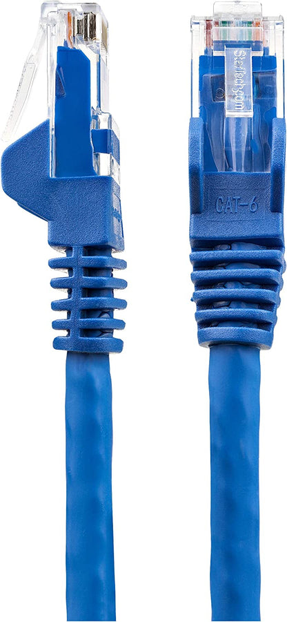 StarTech.com 35ft (10.7m) CAT6 Ethernet Cable - LSZH (Low Smoke Zero Halogen) - 10 Gigabit 650MHz 100W PoE RJ45 UTP Network Patch Cord Snagless w/Strain Relief - Blue CAT 6 ETL Verified (N6LPATCH35BL) 35 ft Blue