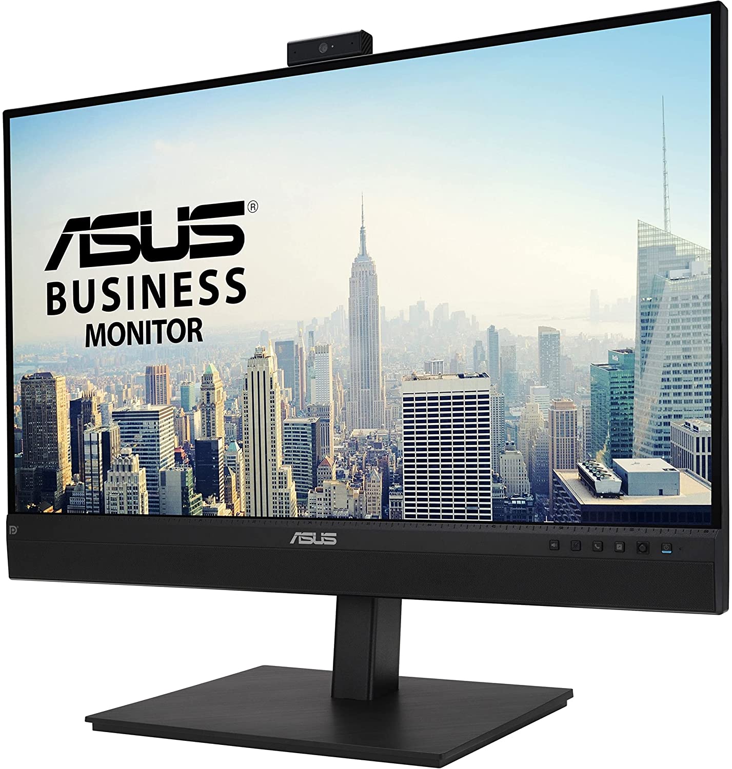 ASUS 27” 1440P Video Conference Monitor (BE27ACSBK) - QHD (2560 x 1440), IPS, Built-in 2MP Webcam, Mic Array, Speakers, Eye Care, Wall Mountable, AI Noise-canceling, USB-C, HDMI, Zoom Certified 27" IPS QHD w/Webcam, Zoom Certified