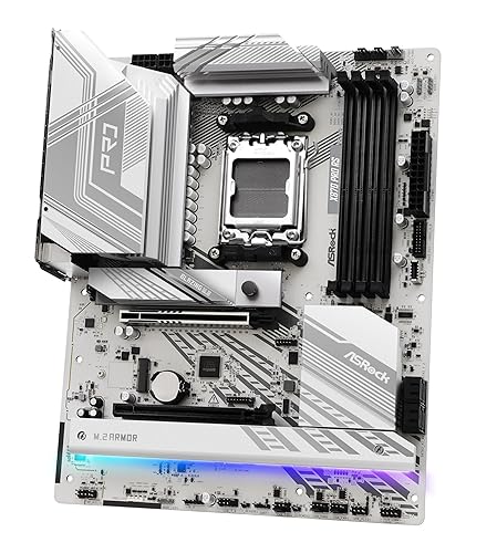 ASRock X870 Pro RS AMD Ryzen Socket AM5 ATX Motherboard DDR5 DIMMs 8000 MHz 256 GB PCIe Gen5 SATA3 6.0 Gb/s