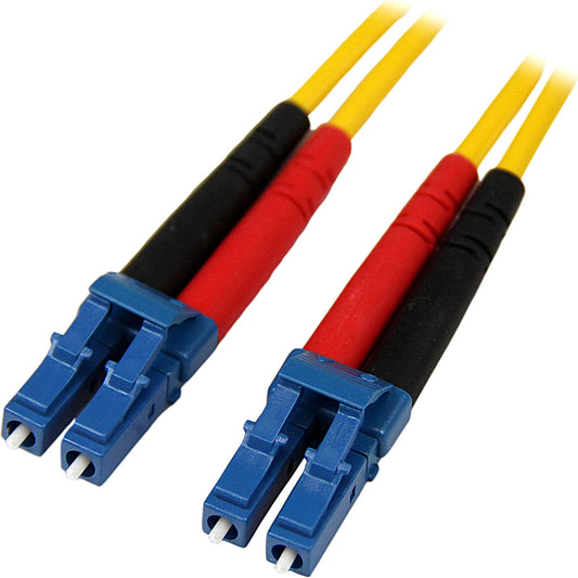 StarTech.com 4m Fiber Optic Cable - Single-Mode Duplex 9/125 - LSZH - LC/LC - OS1 - LC to LC Fiber Patch Cable (SMFIBLCLC4) Yellow 13 ft / 4 m LC to LC Single-Mode Duplex 9/125