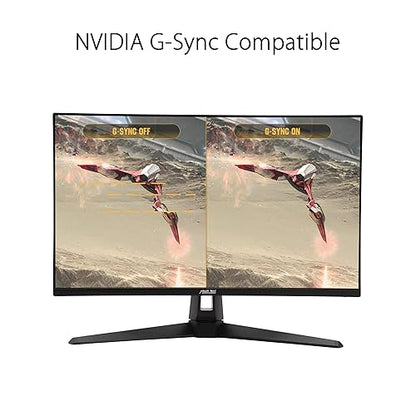 ASUS TUF Gaming 27" 2K HDR Monitor (VG27AQ1A) - QHD (2560 x 1440), IPS, 170Hz (Supports 144Hz), 1ms, Extreme Low Motion Blur, Speaker, G-SYNC Compatible, VESA Mountable, DisplayPort, HDMI 27" IPS QHD 1ms 170Hz G-SYNC