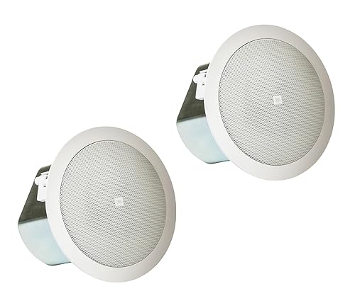 JBL Professional Control Compact 3" Ceiling Loudspeaker, White, Sold as Pair (12C/T), 3-Inch White 3-Inch