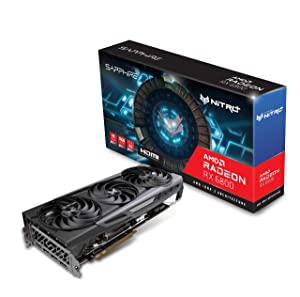 Sapphire technology Sapphire 11305-01-20G Nitro+ AMD Radeon RX 6800 PCIe 4.0 Gaming Graphics Card with 16GB GDDR6