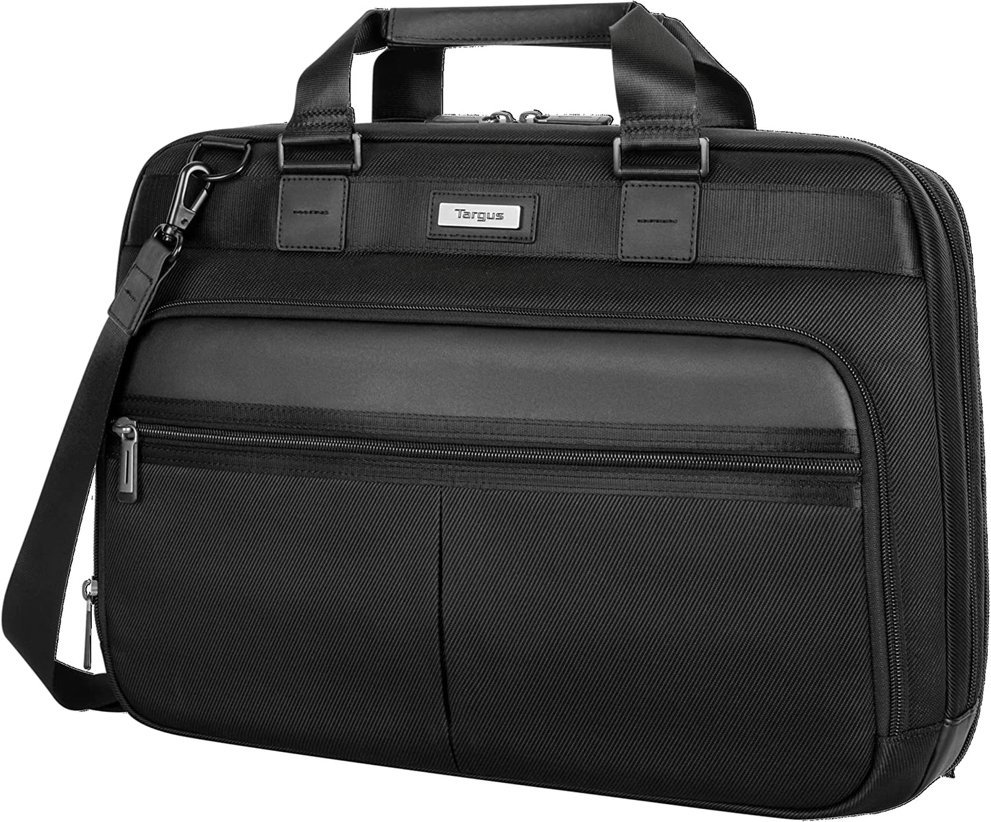 Targus Mobile Elite Laptop Bag for 15.6-inch Laptops, TSA Checkpoint-Friendly Design, Messenger Bag for Men /Women, Computer Bag &amp; Laptop Case for Mac/PC/Dell/Lenovo/HP, Black (TBT045US) Business Topload