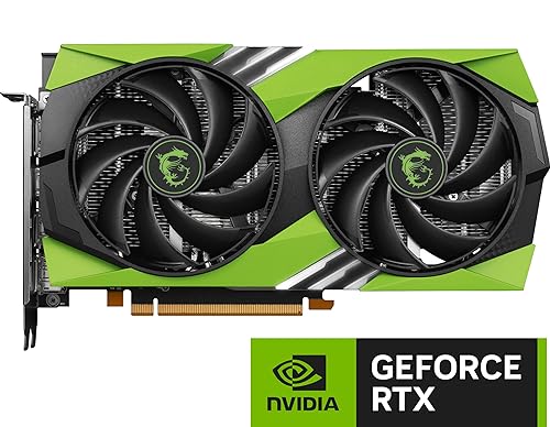 MSI Gaming GeForce RTX 4060 8GB GDRR6 128-Bit HDMI/DP Nvlink TORX Fan 5.0 Ada Lovelace Architecture Graphics Card (RTX 4060 Gaming X NV Edition 8G)
