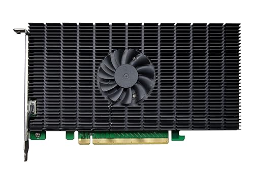 HighPoint Technologies Highpoint SSD7105 - PCIe 3.0 x16 Fully Bootable 4-Port M.2 NVMe (2242/2260/2280/22110) RAID Controller for Windows and Linux. No Bifurcation Support Required. 4-Port M.2 SSD7105 Individual Retail PCIe 3.0 x16