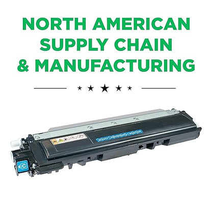 Clover Remanufactured Toner Cartridge Replacement for Brother TN210 | Cyan Cyan 1,400