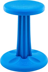 Kore design Kore Kids Junior Wobble Chair - Flexible Seating Stool for Classroom, Elementary School, ADD/ADHD - Made in The USA - Junior- Age 8-9, Grade 3-4, Blue (16in) Blue Junior (16in Tall)