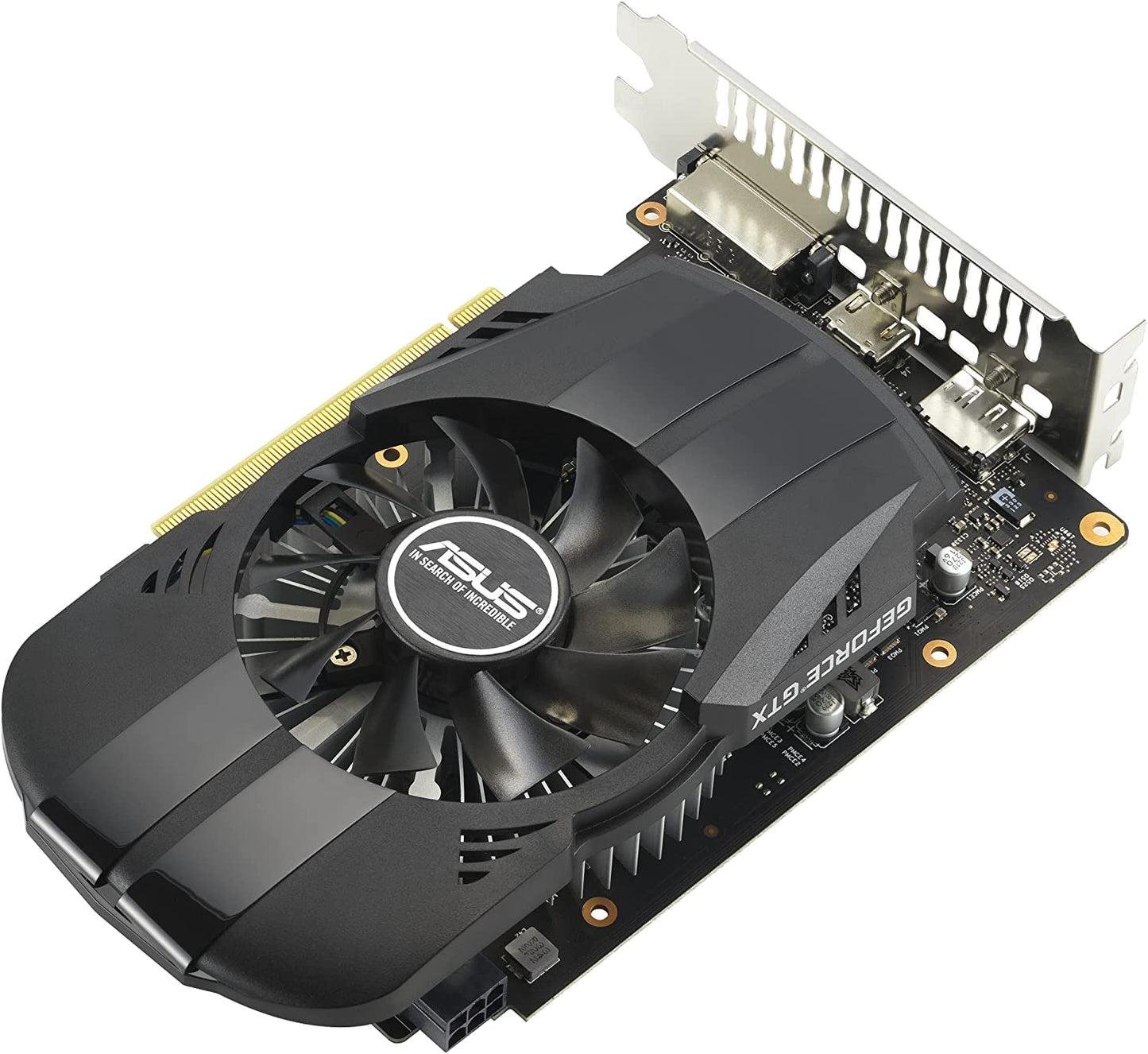 ASUS Phoenix NVIDIA GeForce GTX 1650 OC Edition Gaming Graphics Card (PCIe 3.0, 4GB GDDR6 Memory, HDMI 2.0, DisplayPort 1.4a, DVI-D, Dual Ball Fan Bearings, Auto-Extreme)