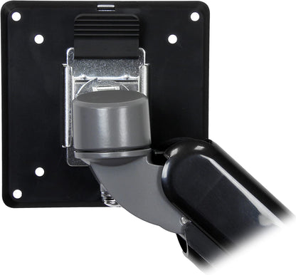 StarTech.com Desk Clamp Monitor Mount - Adjustable - Supports Monitors 12” to 34” - Full Motion Slim VESA Mount Monitor Arm - Desk &amp; Grommet Clamp -Black (ARMSLIM)