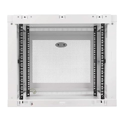 Tripp Lite 9U Low-Profile Switch-Depth-Plus Wall-Mount Rack Enclosure Cabinet, White (SRW9UDPW)