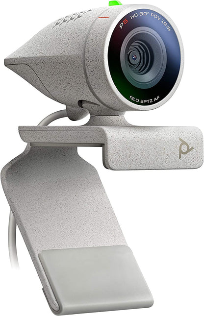 Poly Studio P5 Professional Webcam (Plantronics) - 1080p HD Laptop Camera for Video Conference &amp; Distance Learning - Monitor &amp; Tripod Mount - Privacy Shutter-Works w/Teams (Certified), Zoom(Certified) Poly Studio P5 Webcam