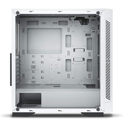 DeepCool MATREXX 55 V3 ADD-RGB WH 3F Mid-Tower ATX Case, E-ATX Support, Tempered Glass Panels, Three Included ARGB Fans, Motherboard Sync and Front I/O RGB Control, White