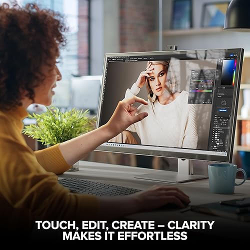ALOGIC Clarity Max Touch 32" UHD 4K Monitor with USB-C Power Delivery, Webcam and Touch Screen | 4k Monitor | 65W Power Delivery | 8MP Smart Webcam