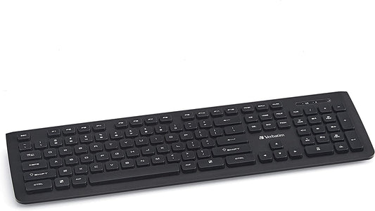 Verbatim 2.4Ghz Wireless Slimline Keyboard Plug And Play USB Receiver Compatible with PC, Laptop Wireless Keyboard Wireless
