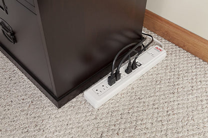 APC 7-Outlet Surge Protector 1020 Joules, SurgeArrest (P7GB),White
