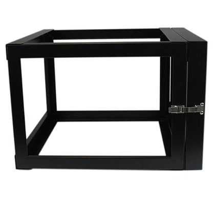 StarTech.com 4-Post 6U Hinged Wall-Mount Network Rack, 19 Open Frame Server Rack with 19.8in Mounting Depth, Wall Mount Swing Out Data Rack for IT / AV / Computer Equipment, TAA (RK619WALLOH)