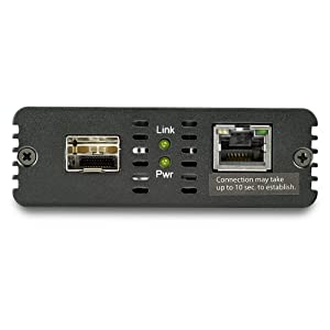 StarTech.com 10GbE Fiber Ethernet Media Converter for 1/2.5/5/10Gbps Network NBASE-T SFP to RJ45 Multigigabit Singlemode/Multimode Fiber Optic to Copper Network Ethernet to Fiber Bridge (MCM10GSFP)