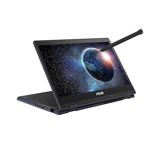 ASUS BR1402 BR1402FGA-P31T-CA Ruggedized 2 in 1 Touchscreen Laptop, 14" Full HD Display, Intel Core i3-N305, 8GB DDR5 RAM, 256GB PCIE G3 SSD + TPM, Wifi 6, Windows 11 Pro, Grey