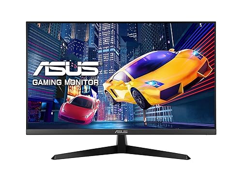 ASUS 27” 1080P Eye Care Monitor (VY279HGR) - Full HD, IPS, 120Hz, 1ms, Adaptive Sync, for Working and Gaming, Eye Care Plus, Blue Light Filter, Flicker Free, SmoothMotion, DisplayWidget, 3 yr warranty