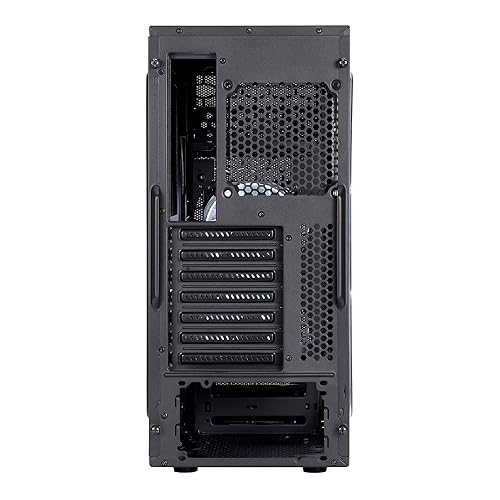 Fractal Design Focus G - Mid Tower Computer Case - ATX - High Airflow - 2X Silent ll Series 120mm White LED Fans Black