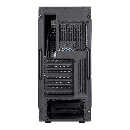 Fractal Design Focus G - Mid Tower Computer Case - ATX - High Airflow - 2X Silent ll Series 120mm White LED Fans Black