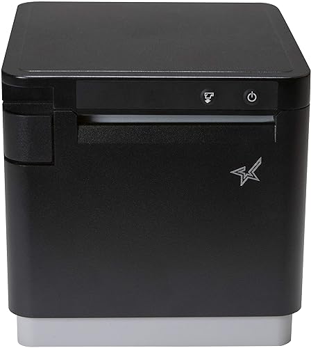 Star Micronics mC-Print3 3-inch Ethernet (LAN) / USB Thermal POS Printer with CloudPRNT, Cutter, and External Power Supply - Black LAN / USB Black