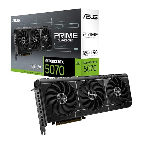 ASUS Prime GeForce RTX™ 5070 12GB GDDR7 Graphics Card (PCIe® 5.0, 12GB GDDR7, HDMI®/DP 2.1, 2.5-Slot, Axial-tech Fans, Dual BIOS)